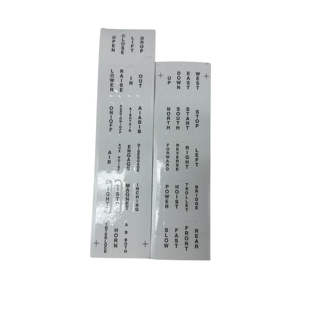 LP-17-L: Complete Legend Plate Set (L Series)