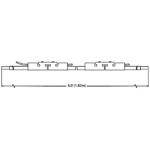 29835: 40 Amp Bolted Splice Power Interrupting Section x 6'
