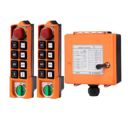 700DL10-DC: 8-Button 2-Speed 2 Transmitter 1 Receiver 12/24 VDC