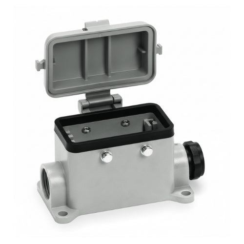 KM10B8C: PG16 Right Side Entry Surface Mount Base For KM10 Insert With 4 Pegs And Protecive Cover