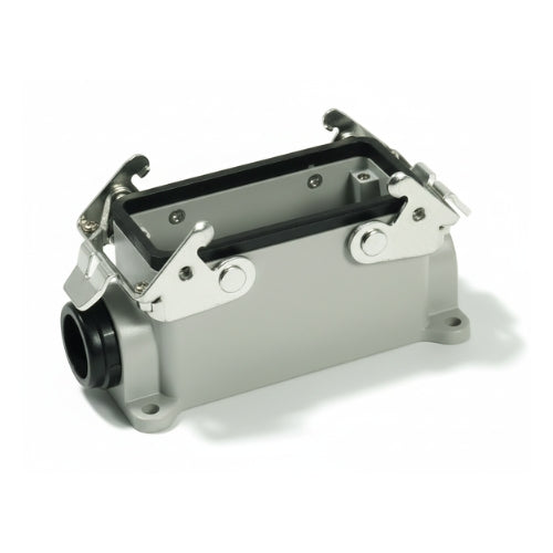 KM16B2: PG21 Side Entry Surface Mount Base For KM16 Insert With One Lever