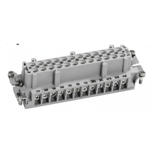 KM24F: 24 Pole + Ground Female Incert 400V 16A