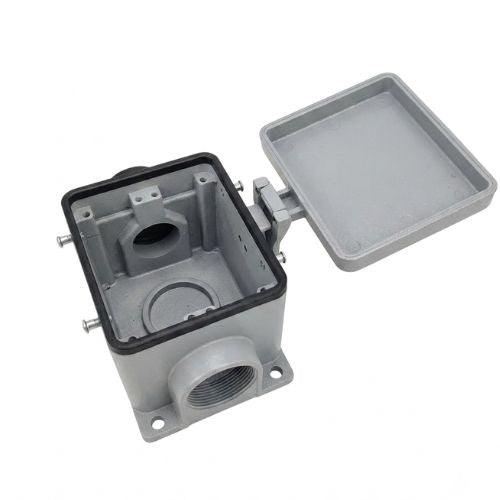KM32B6C: PG29 Left Side Entry Surface Mount Base For KM32 Insert With 4 Pegs And Protecive Cover