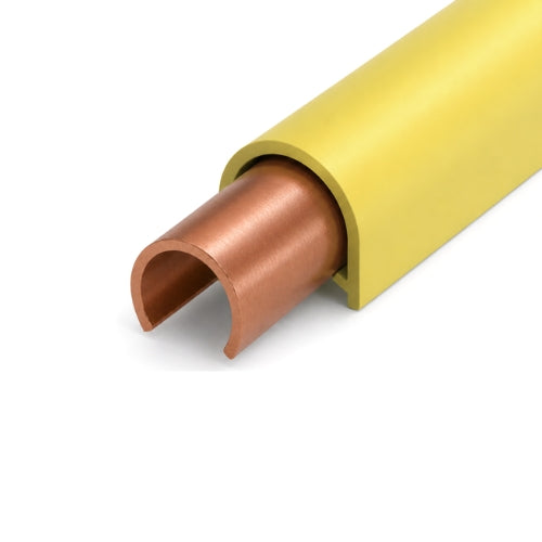 081116-1X22: Copper Rail 100A Hightemp.Lnsul.Pe 1m