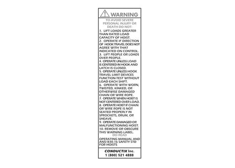 35373: Warning sticker pendant