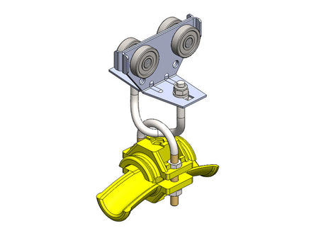 35496: Plated Steel Intermediate Trolley For 25mm Round Cable