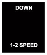 PRTA208IPI: Down 2 Speed No Legend