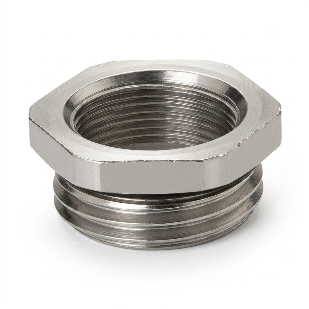 194.854: Thread Adapter Brass Nickel Plated PG21 (M) to M32 (F)