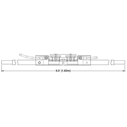 29833: 40 Amp Bolted Splice Isolation Section x 6'