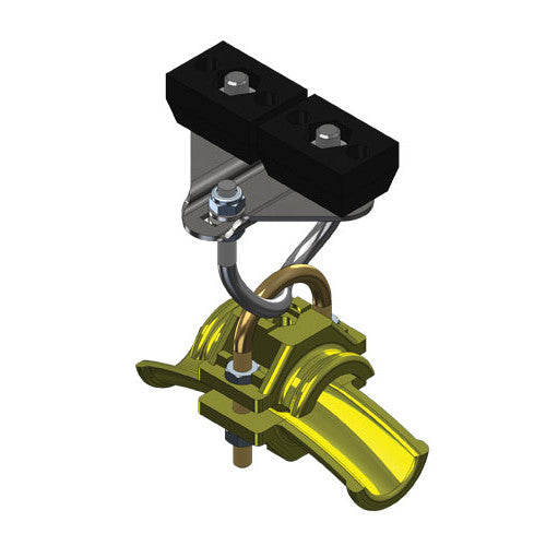 35489: Plated Steel End Clamp For 25mm Round Cable