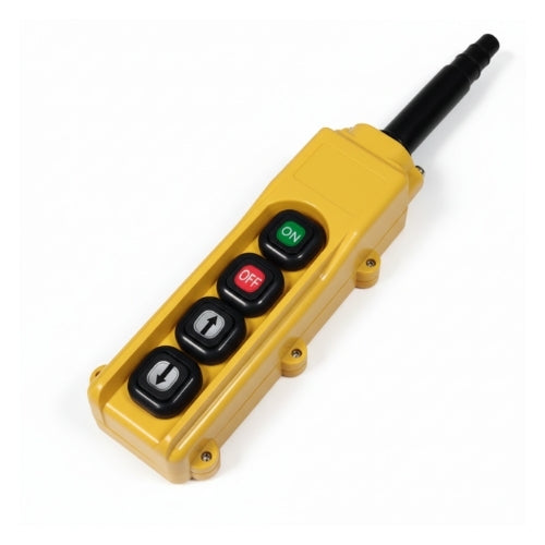 B-82-A: 4 Button Pendant Station.  On / Off and 2  x 1 Speed Contact Elements