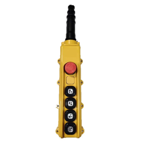 B-83-B2: 6 Button Pendant Station.  E-Stop and 4 x 2 Speed Contact Elements