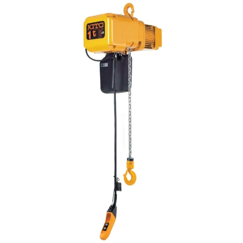 ER2005LD5-10: 1/2 Ton Electric Chain Hoist 2-Speed (14/4 FPM) 575V-3Ph-60Hz 10' Lift Lug Mount
