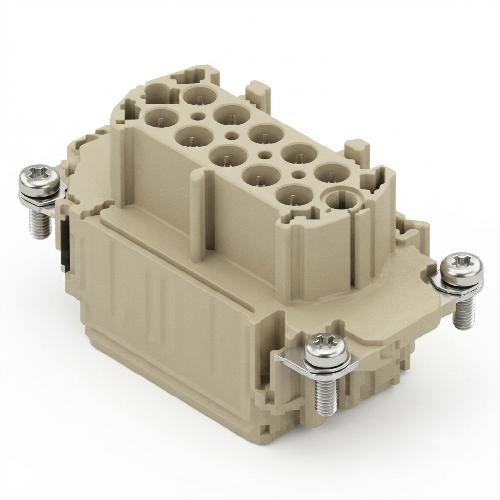 KM10F: 10 Pole + Ground Female Insert 400V 16A