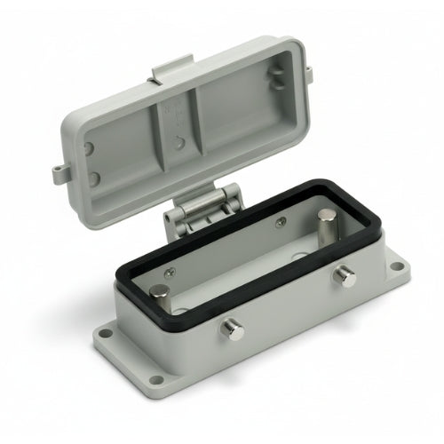 KM16B5C: Surface Mount Through-Hole Base For KM16 Insert With 4 Pegs And Protecive Cover