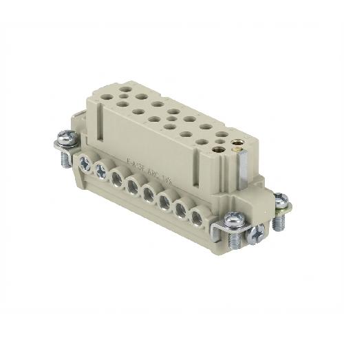 KM32F: 32 Pole + Ground Female Insert 400V 16A