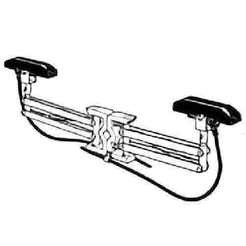 P-80-ST3-SCD: 80 Amp - Double Shoe - Self Centering for Curves and Switches