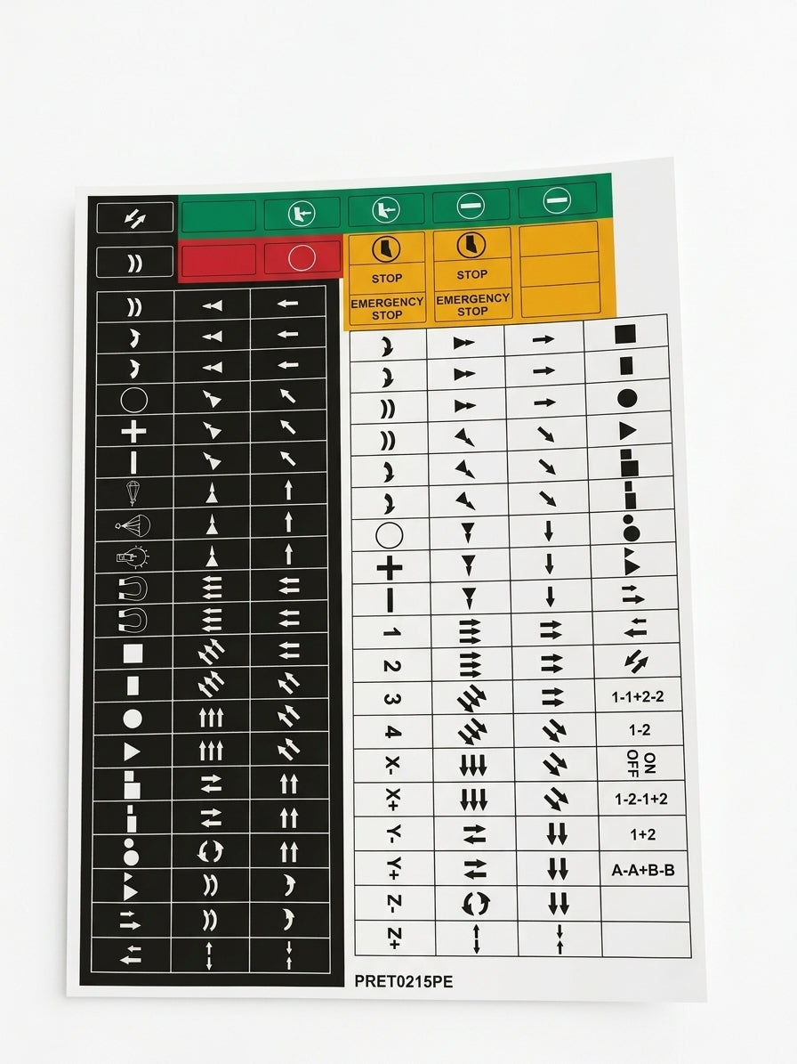 PRET0215PE: Label Sheet - Symbols