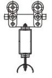 032260-200X100: Tow Trolley For Flat Cable