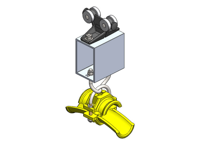 35491: Plastic Intermediate Trolley For 36mm Round Cable