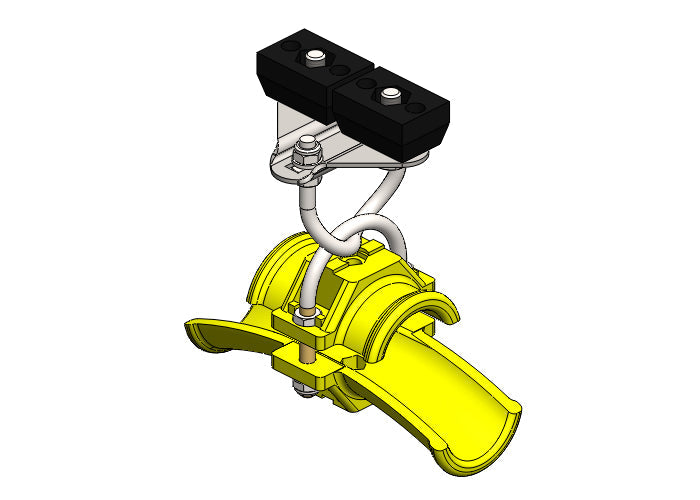 35492: Plated Steel End Clamp For 36mm Round Cable