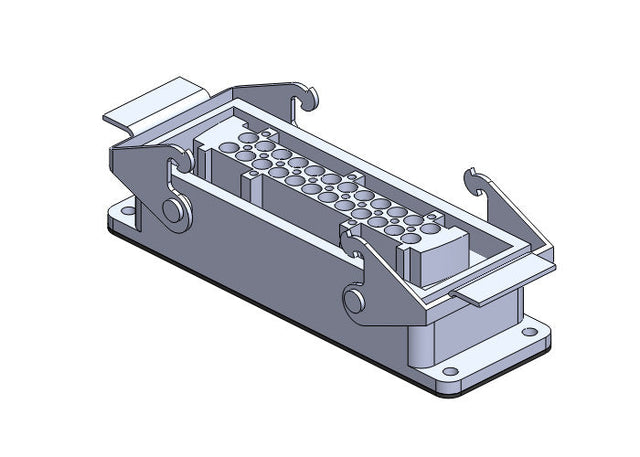 37767: Base w/ 24 Pin Female Bulkhead Mount