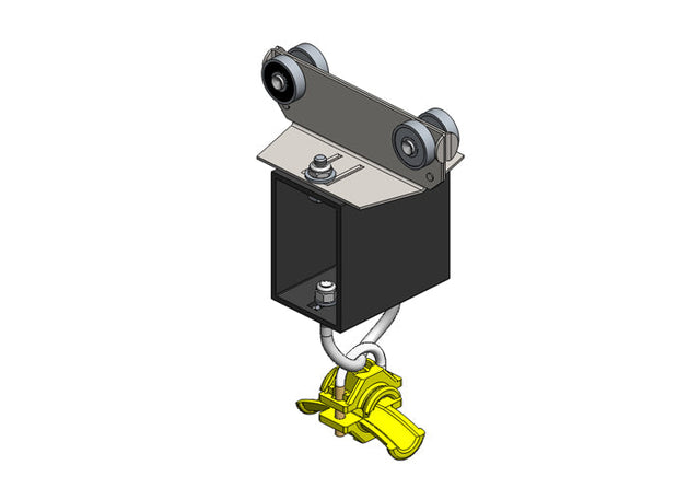 51214B: Stainless Steel Tow Trolley For 25mm Round Cable