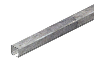 530754: Galvanized Steel Std Duty C-Track 10'