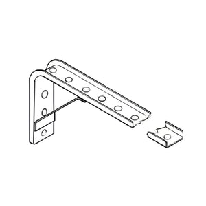 B-100-BR13B: Steel Angle Bracket with Gusset Support - 7.5" x 20.25" from Web