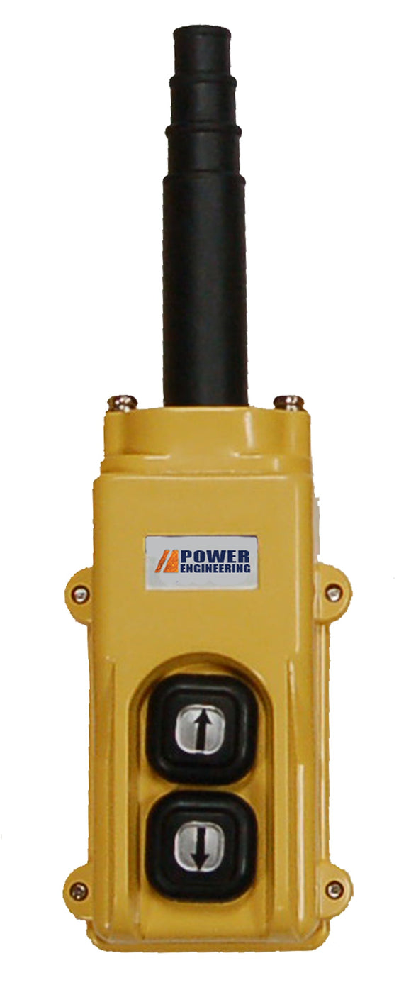 Pendant Button Control B-81: 2 Button Pendant Station. 2 x 1 Speed Contact Elements