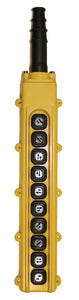 B-85-5: 10 Button Pendant Station. 10 x 2 Speed Contact Elements