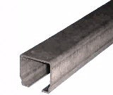 C01-3: Galvanized Steel C Rail - 3 Meter