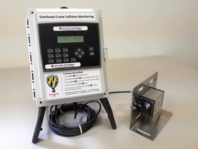 CR8201-2-EDS30-15-B1: Crane Sentry Lite Dual LASER Collision Avoidance With 2 Relays 98 Foot Range