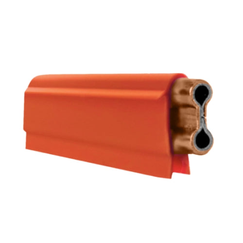 FE-2008-2: 250 Amp Figure Eight Rolled Copper / Galvanized 10 ft Section With Joint Cover