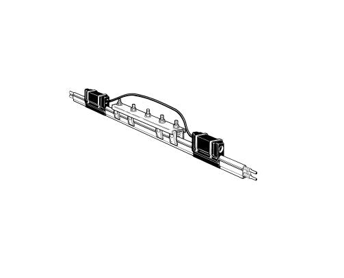 FE-758-2H10-SC: 90 Amp Figure Eight Rolled Galvanized Steel 10 ft Expansion Gap (Outdoor)