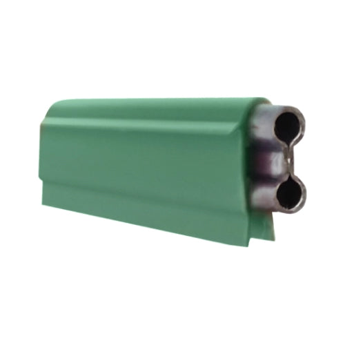 FE-908-2-G: 110 Amp Figure Eight Rolled Galvanized Steel 10 ft Section With Joint Cover (Green)