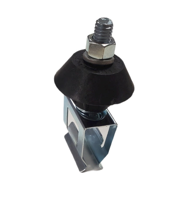 FE-908-2SFG: Zinc Plated Steel Snap-In Hanger and Insulator with Hardware