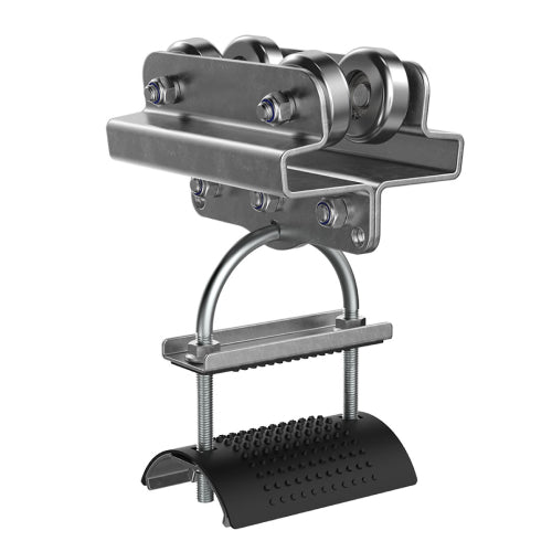 I05S: S3-S6 Steel Trolley For Flat Cable (75mm Cable Clamp)