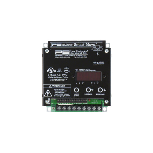 MSM2A57RP: 2.4 Amp 1 HP 575V Smart Move VFD With Regen Resistors and Brake Contactor