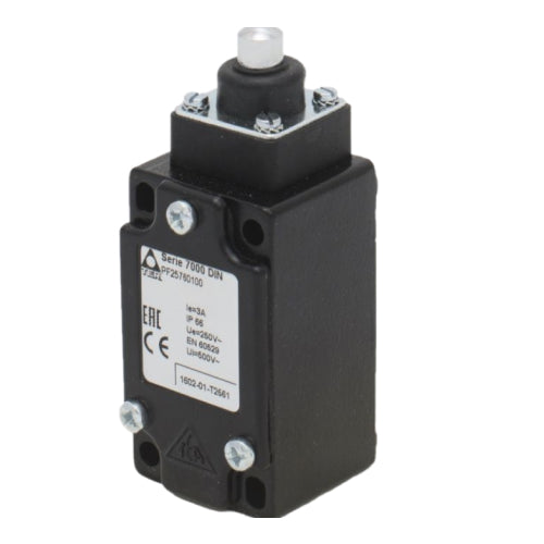 PF25760100: DIN Plunger Limit Switch With 1NO + 1NC Contact