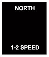 PRTA209IPI: North 2 Speed No Legend