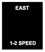 PRT A211IPI: East 2 Speed No Legend