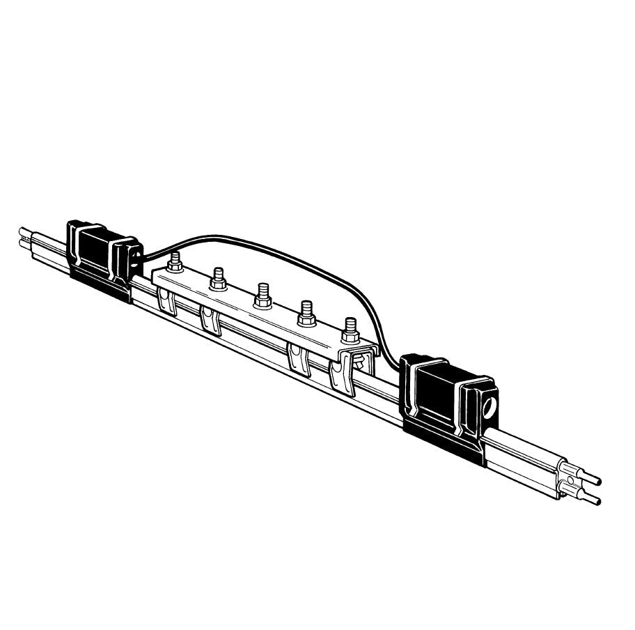 SFE-1608-2H10: 160 Amp - Figure Eight Rolled Stainless / Copper Expansion Gap