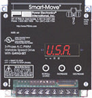 MSM2AR: 2.4 Amp 1 HP 480V Smart Move VFD With Internal Regeneration Resistors and Thermal Overloads
